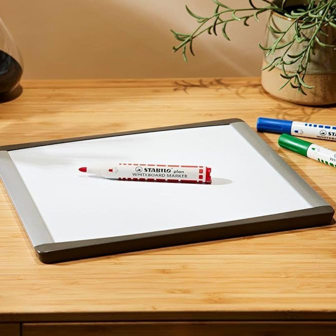 Set 4 Marcadores de Pizarra Punta Bala Stabilo Plan-3