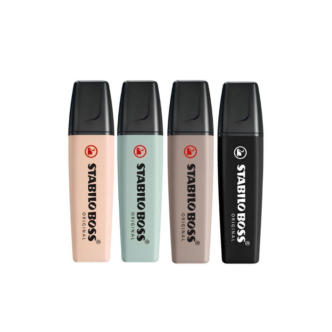 Set de 4 Destacadores Stabilo Boss Original NatureColors-1