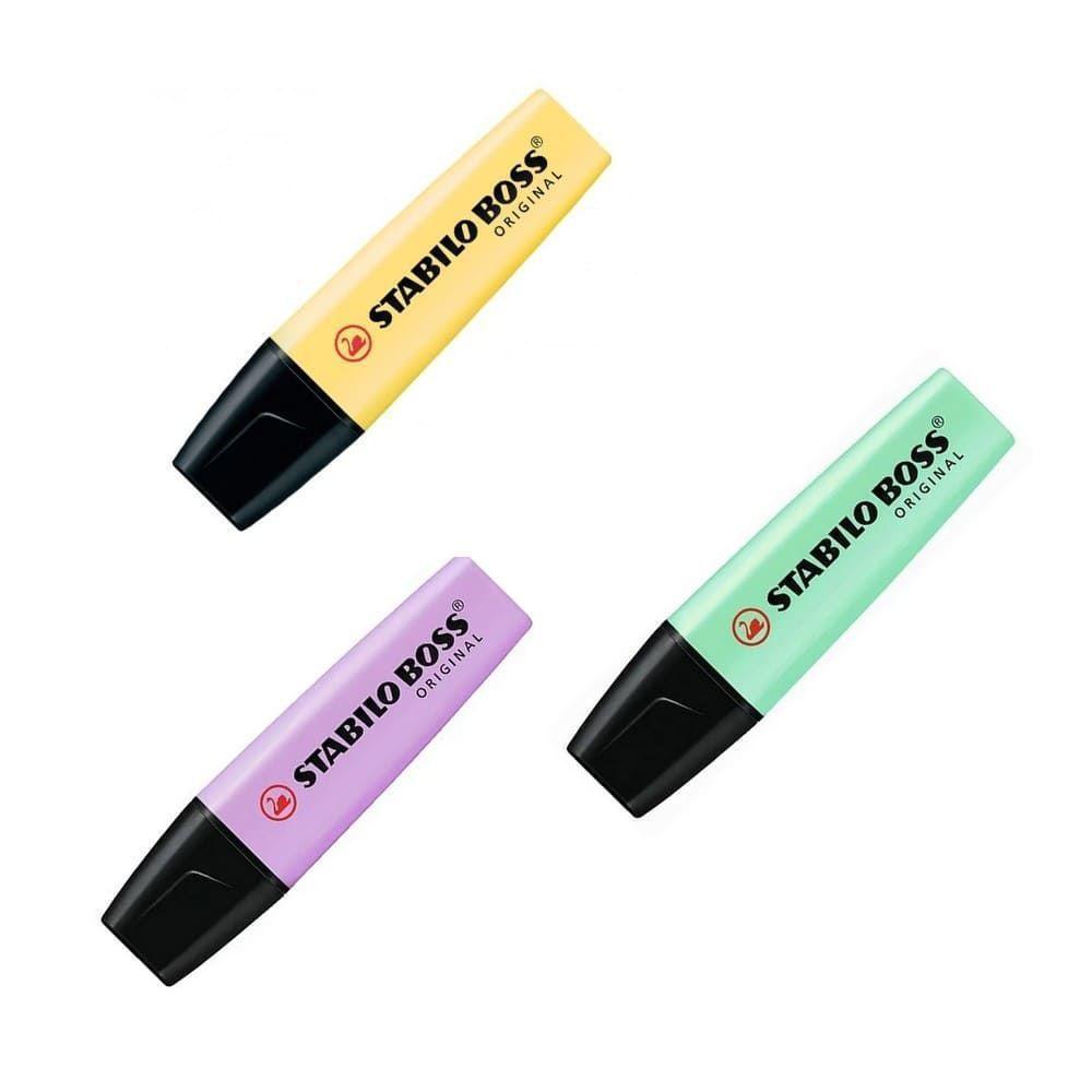 Set de 3 Destacadores Stabilo Boss Original Pastel-2