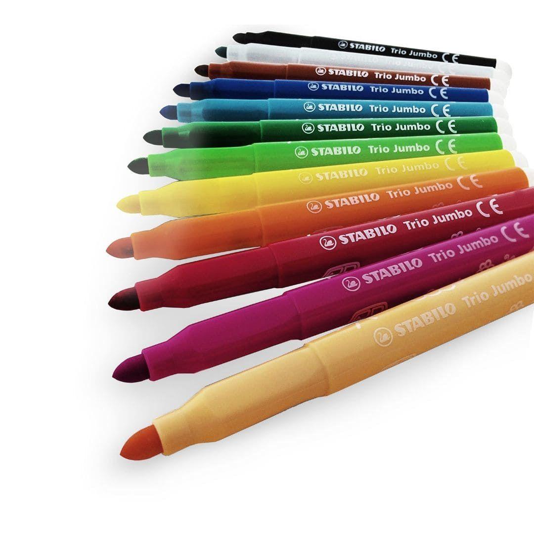 Set de 12 Marcadores 3 0mm Stabilo Trio Jumbo-2