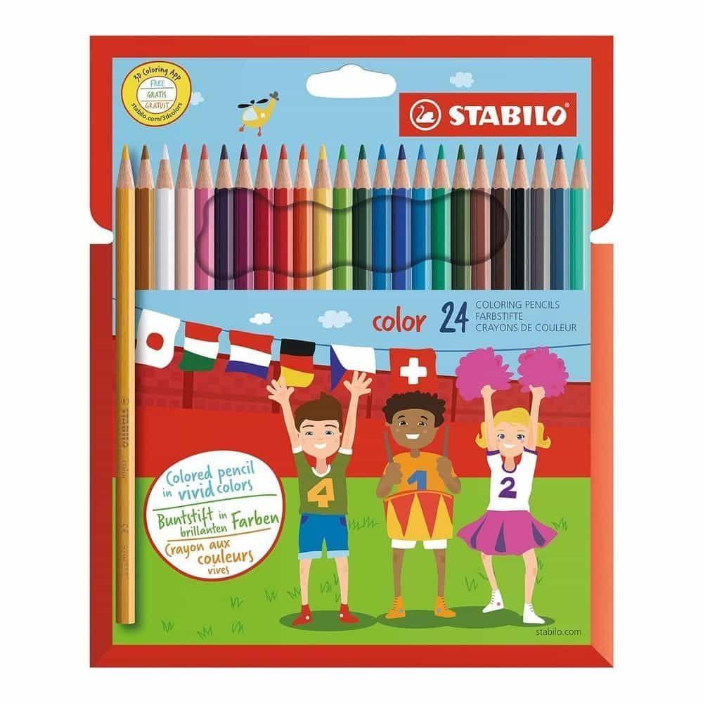 Set de 24 Lapices de Madera para Colorear Stabilo-0