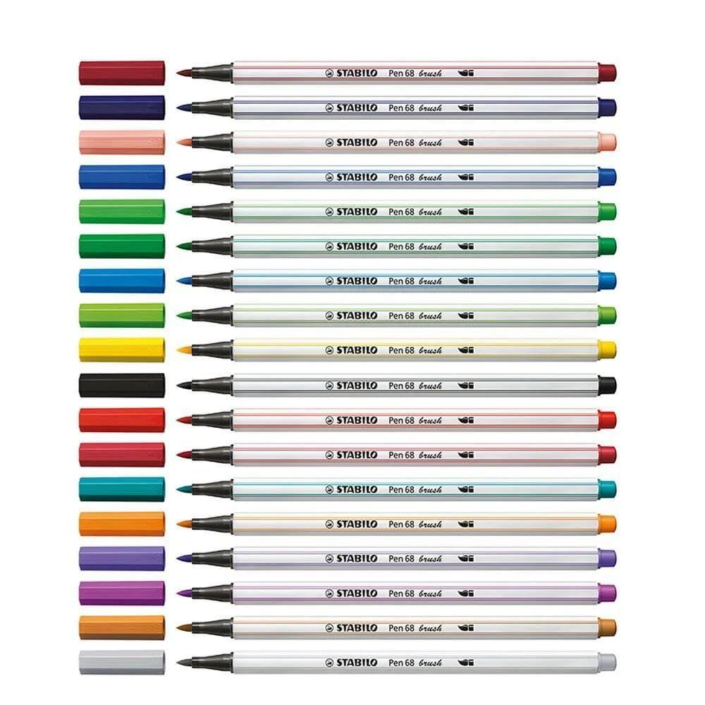 Set de 18 Stabilo Pen 68 Brush Arty-1