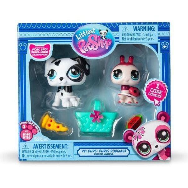 Set 2 Figuras Littlest Pet Shop Serie 3 Lugar de Picnic-0