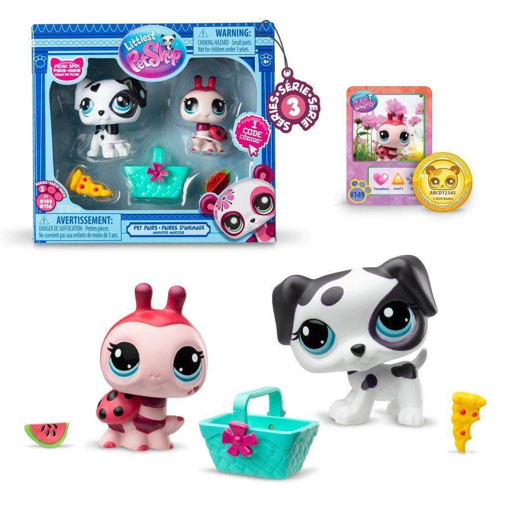 Set 2 Figuras Littlest Pet Shop Serie 3 Lugar de Picnic-1