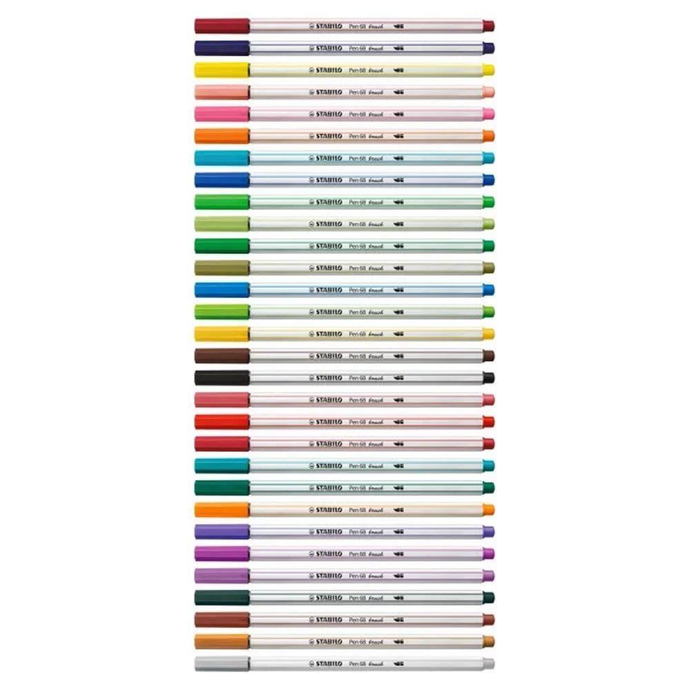 Caja Metalica de 30 Stabilo Pen 68 Brush Arty-2