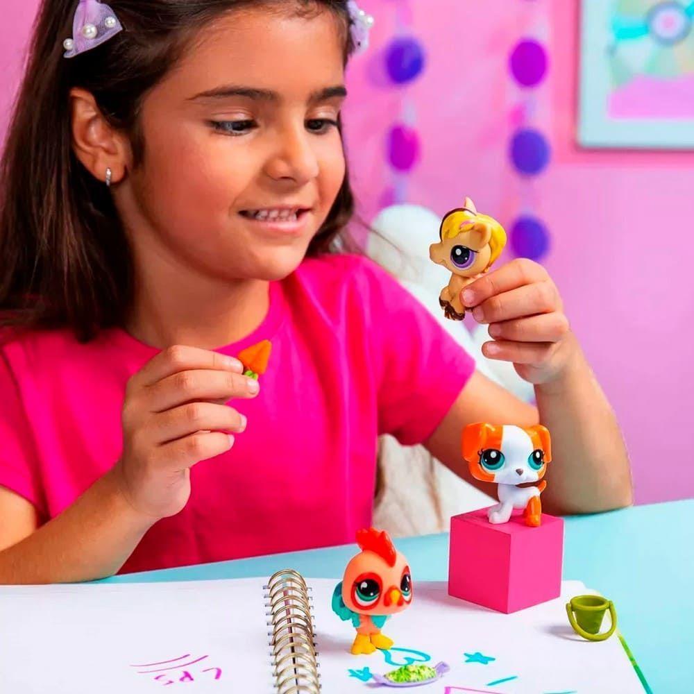 Figuras de Littlest Pet Shop Tr o en Tubo Serie 3 Mascotas de Corral-4
