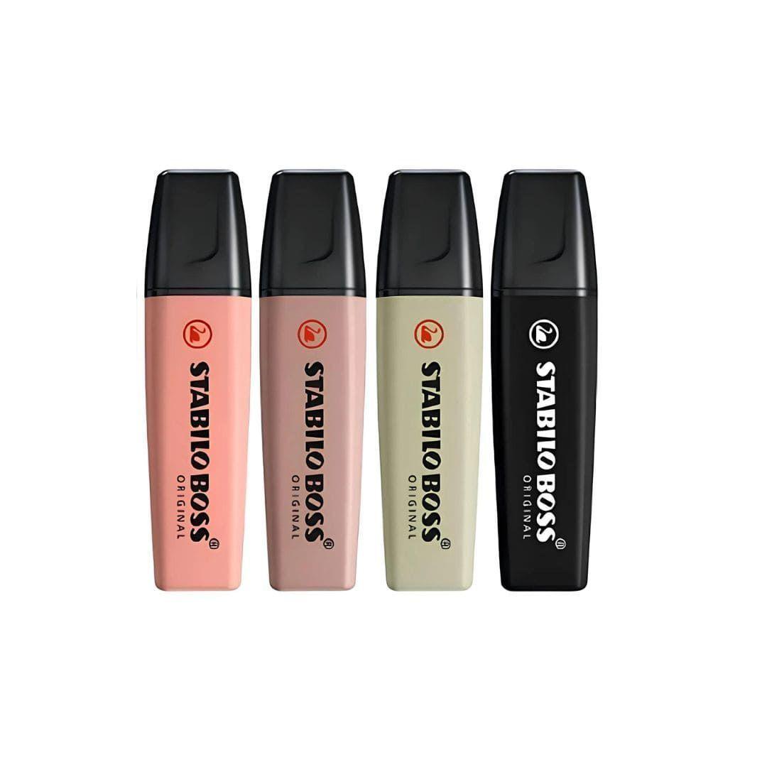 Set de 4 Destacadores Stabilo Boss Original Nature Colors-1