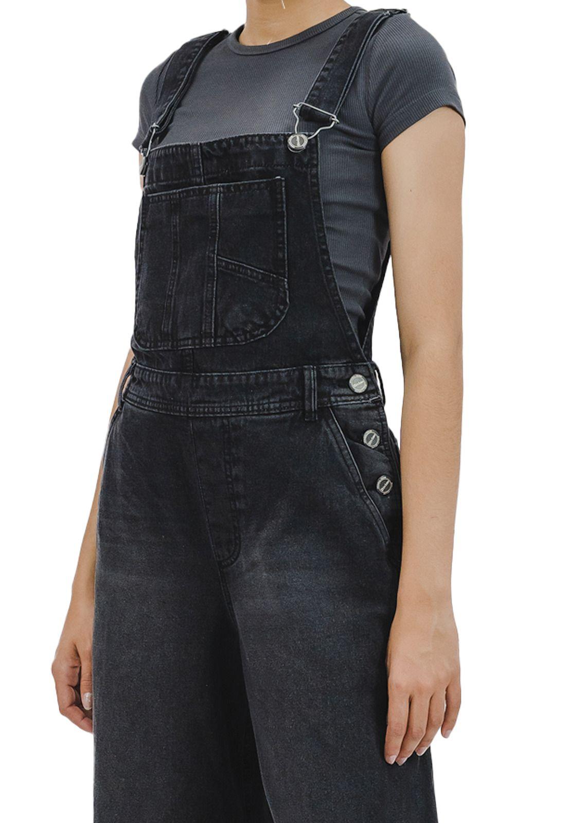 Jardinera Nelly II Negra  Divino Jeans-2