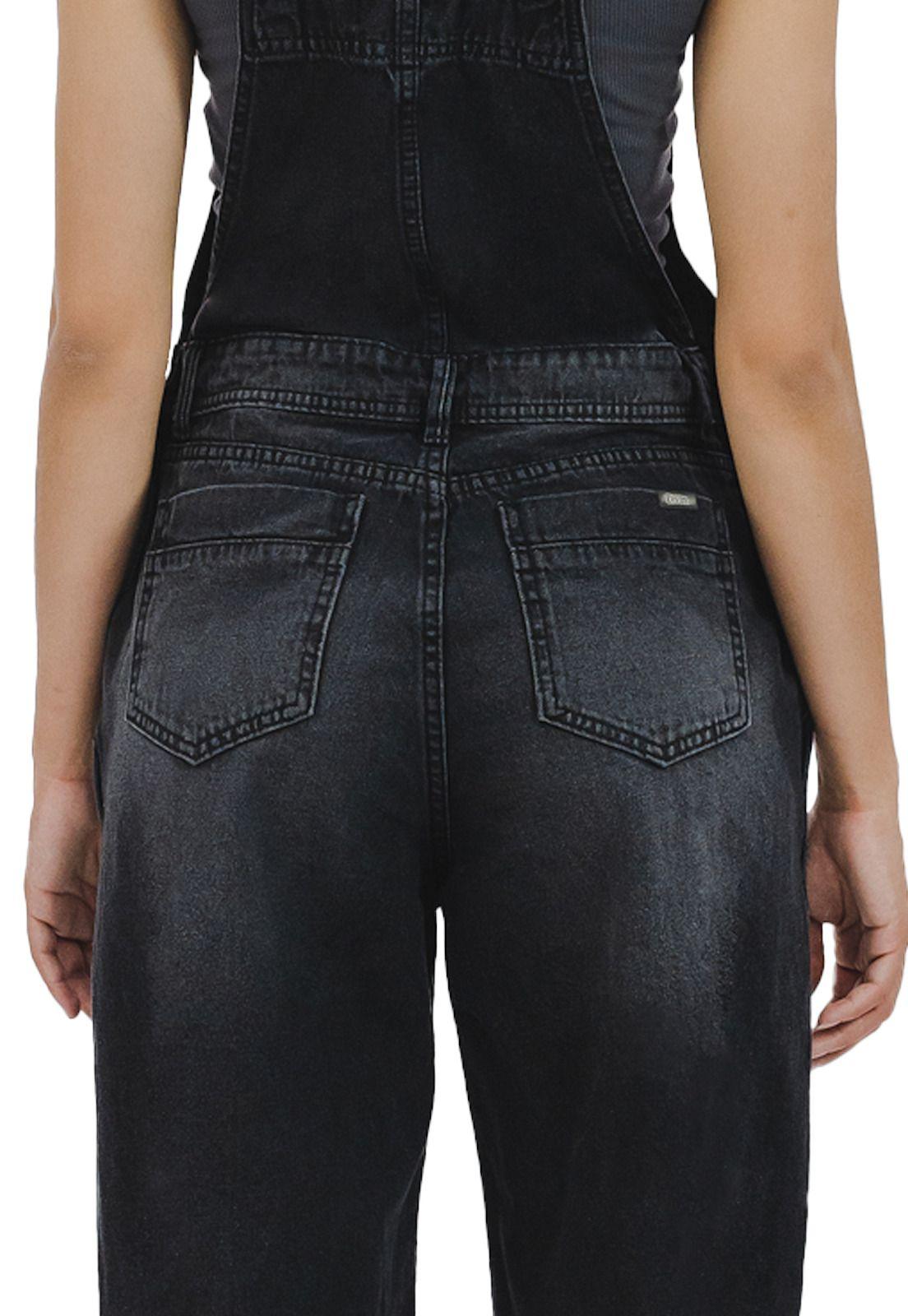 Jardinera Nelly II Negra  Divino Jeans-3