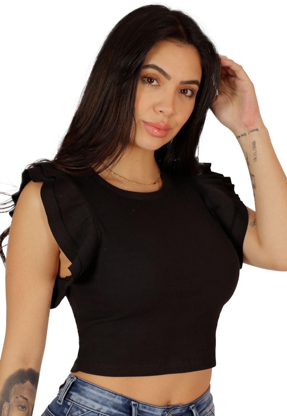 Polera Taylor II Negra Divino Jeans-0