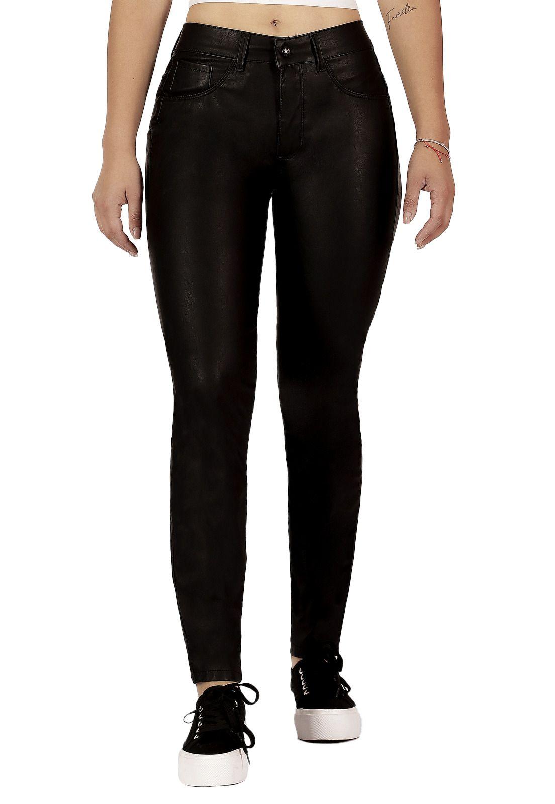 Pantalón cuerina Divino Zircón I negro-0