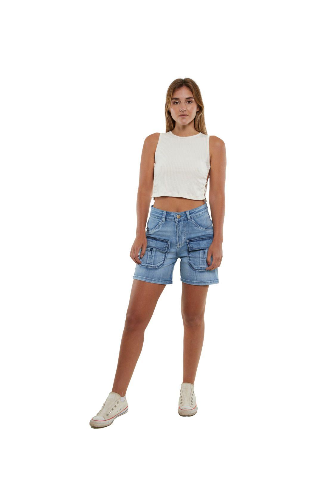 Short Tamisis I Celeste Claro Divino Jeans-0