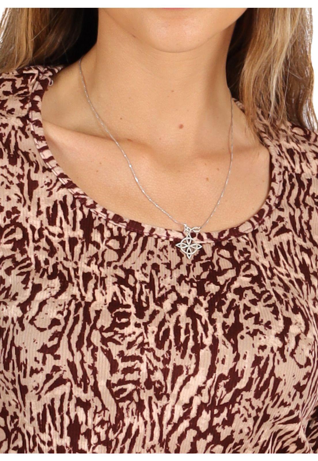 Polera Mila I Burdeo Print  Divino Jeans-2