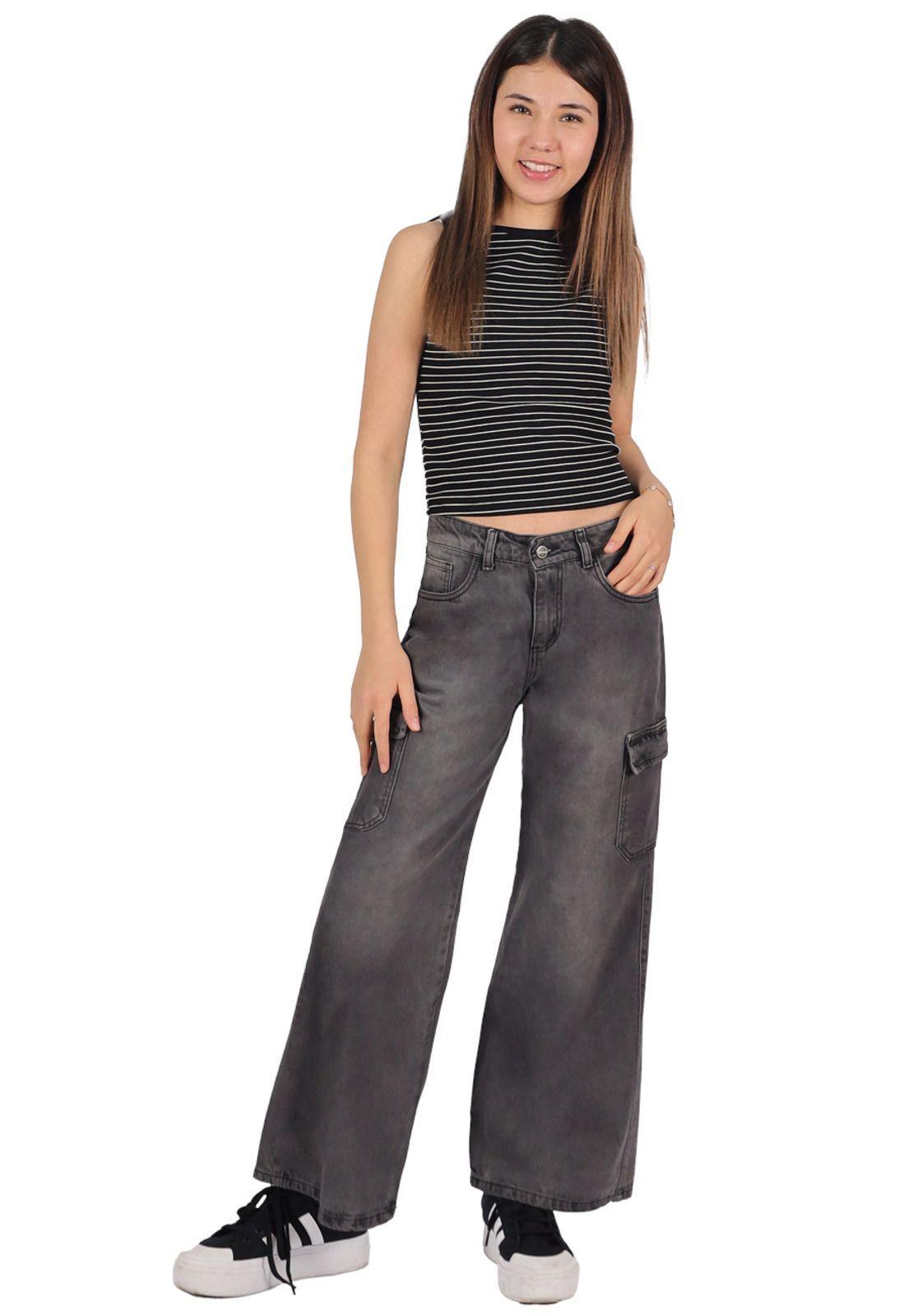 Jeans Fatima III Gris Divino Teen-0