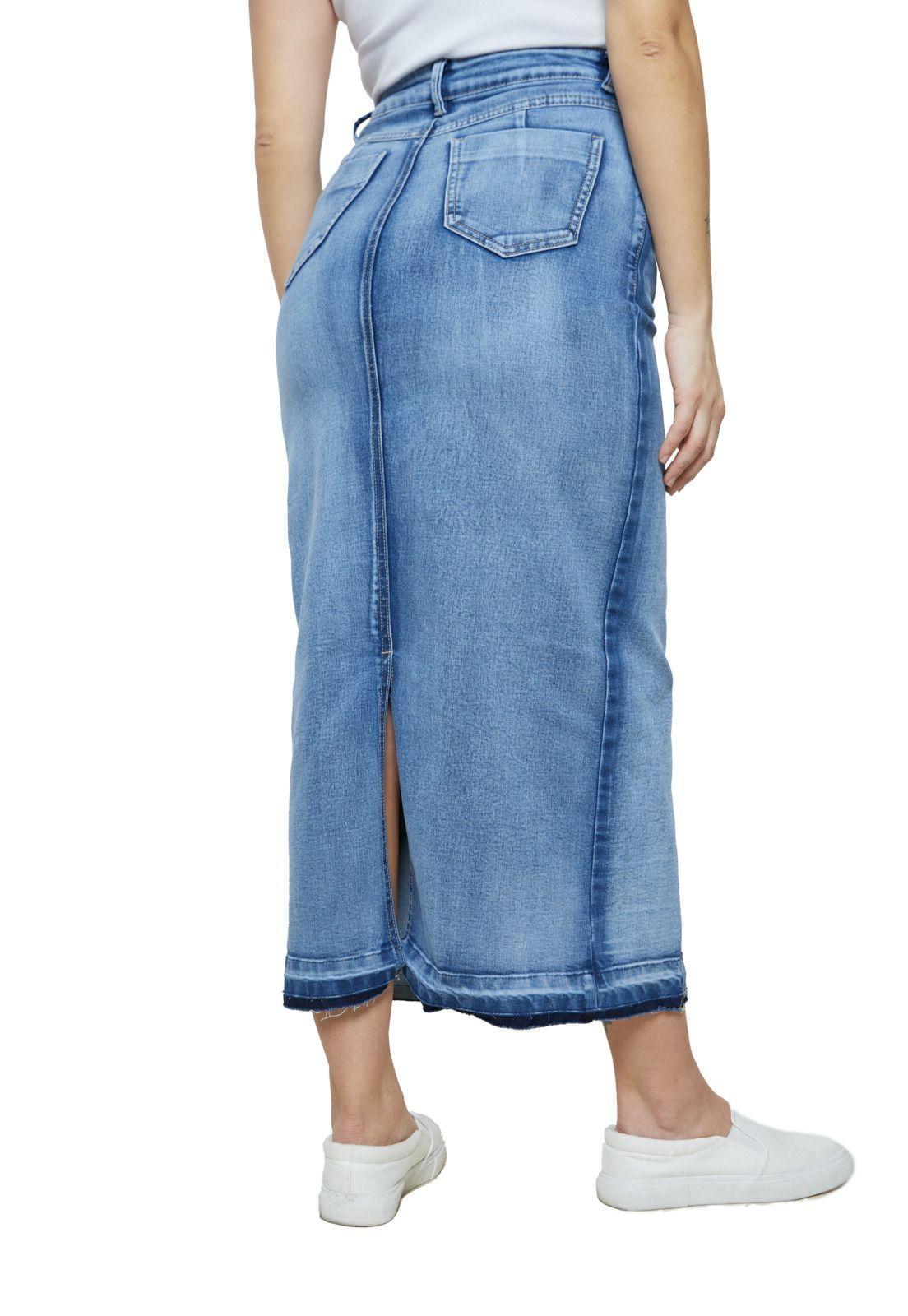 Falda Amur Celeste Divino Jeans-2