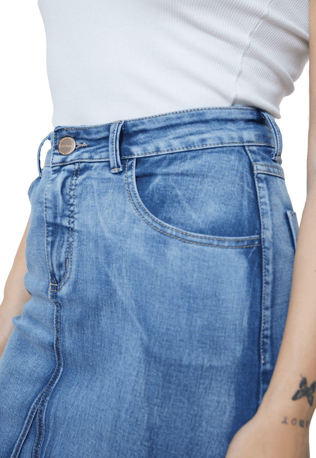 Falda Amur Celeste Divino Jeans-4