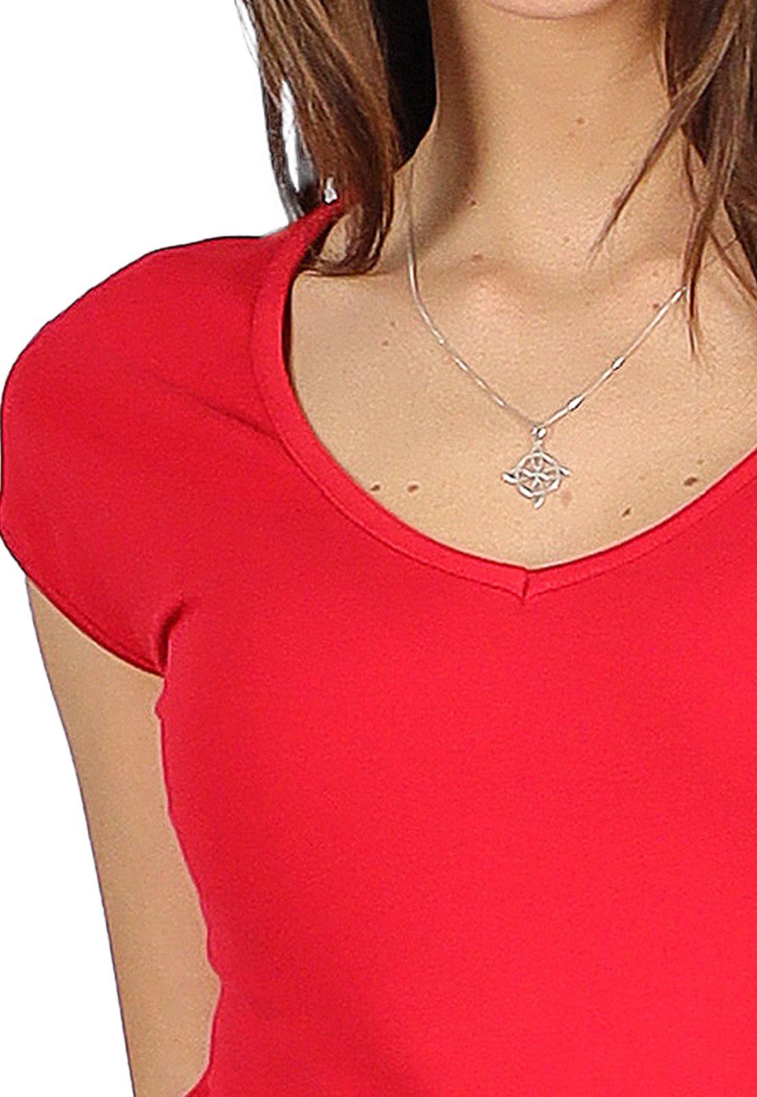 Polera Mabel V Roja Divino Jeans-2