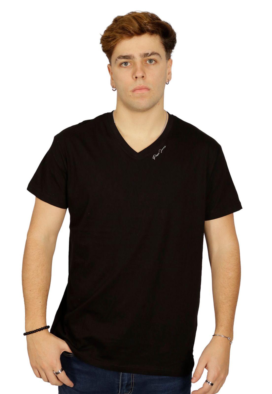 Polera Messi II Cuello V Negra Peroé-0