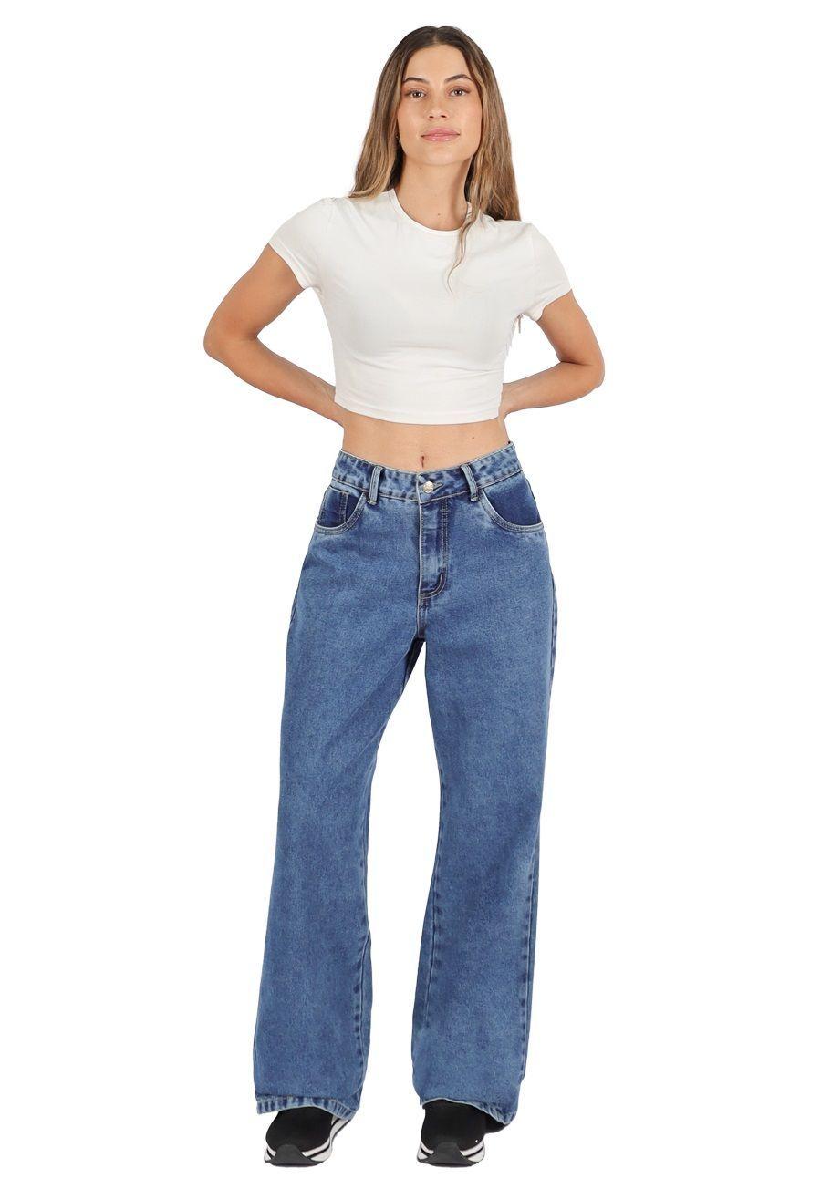 Jeans Bella I Celeste Medio Divino Jeans-0