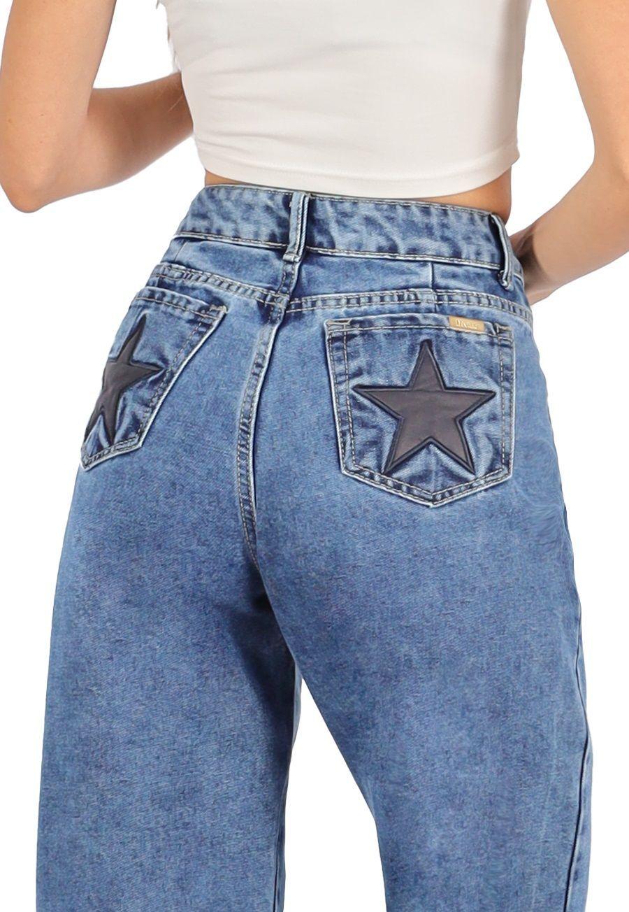 Jeans Bella I Celeste Medio Divino Jeans-3