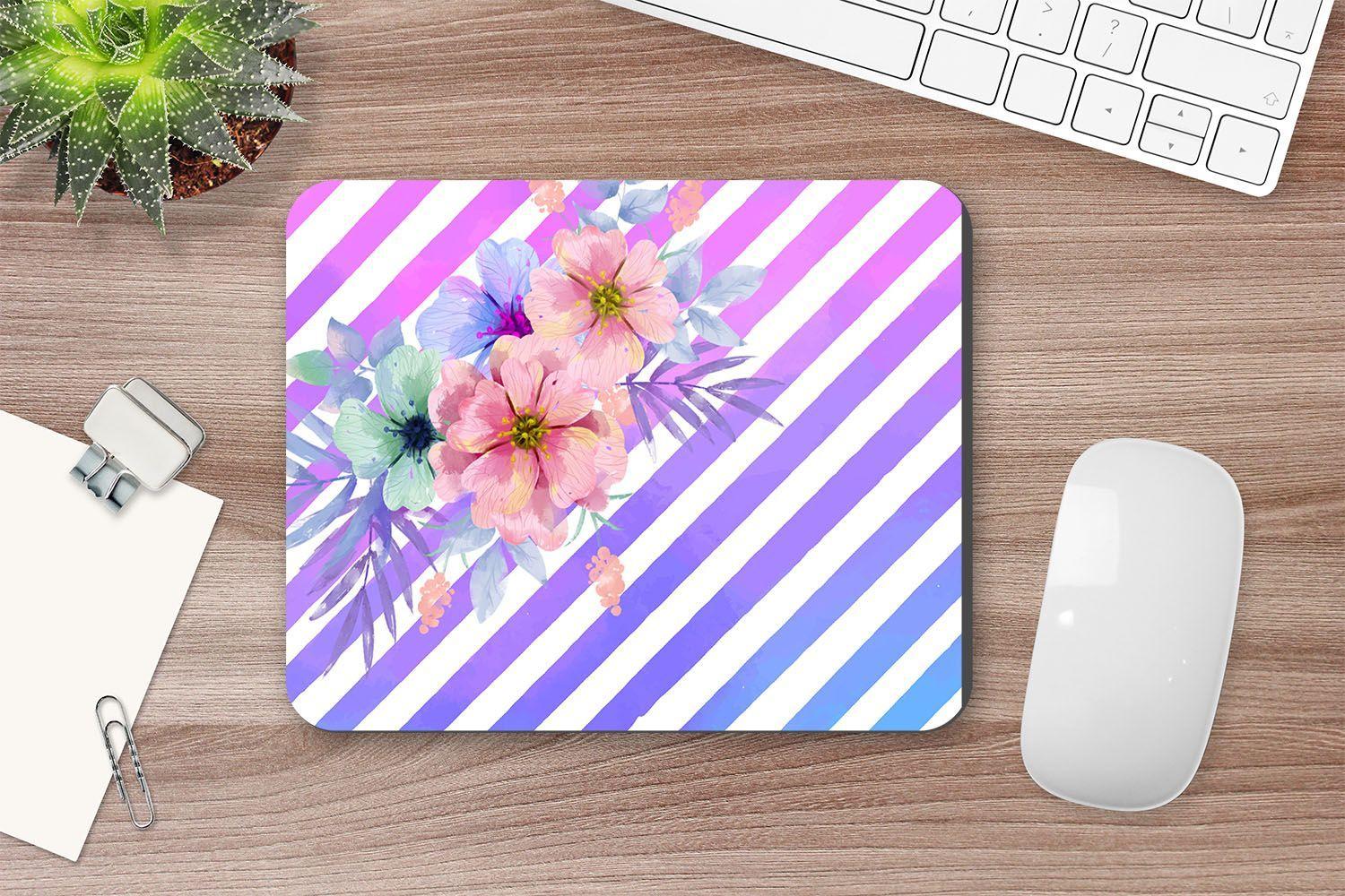 MOUSE PAD ANHIZ M33V2 FLORAL Y RAYAS-2