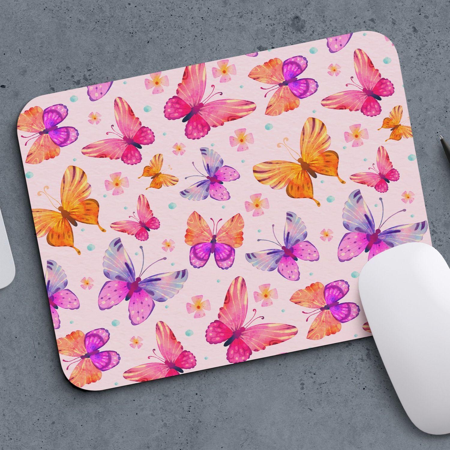 Mouse pad Mariposas M458 24x20 cm x 3 mm  Neopreno ANHIZ-1