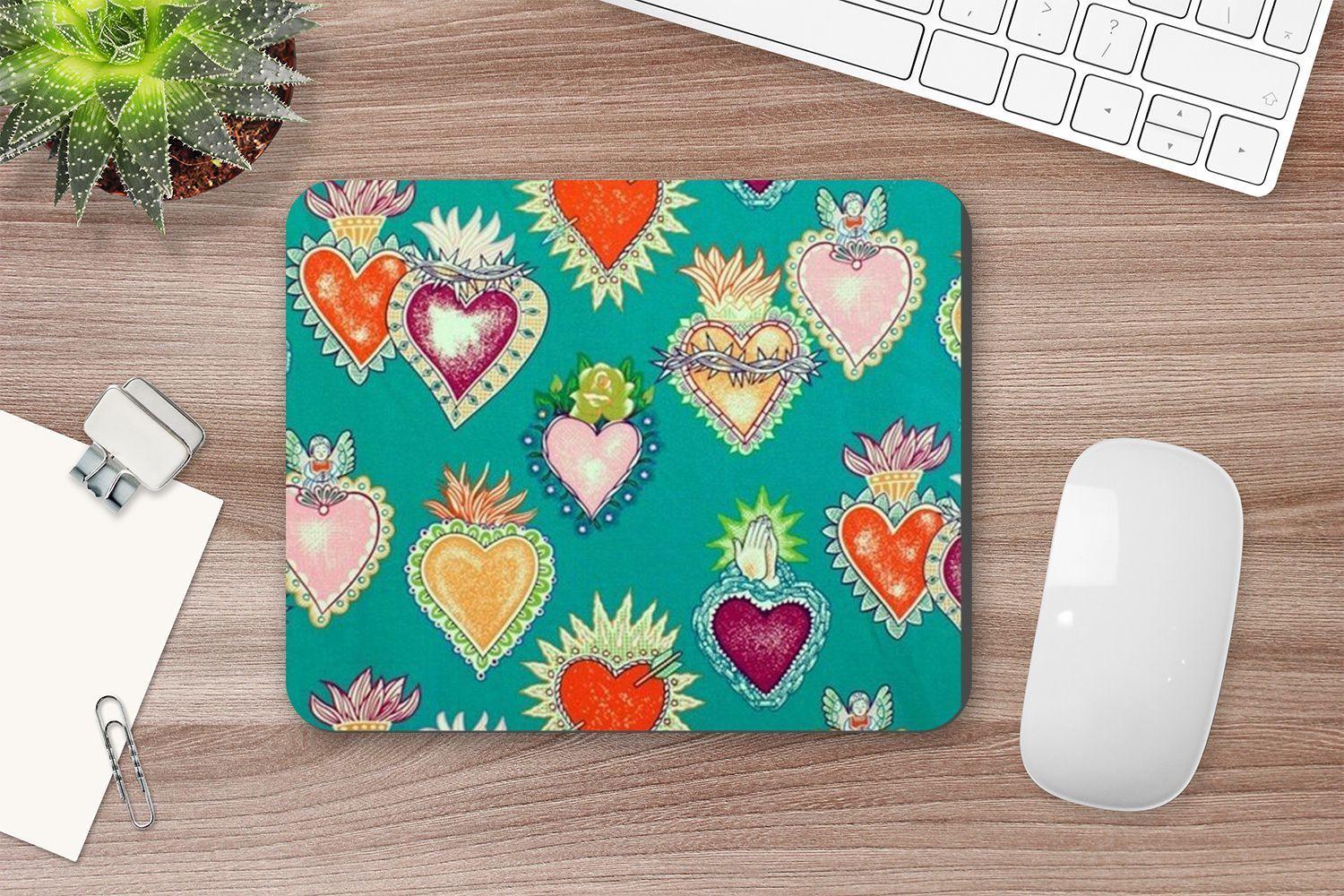 MOUSE PAD ANHIZ M127V3 CORAZONES MEXICO-2