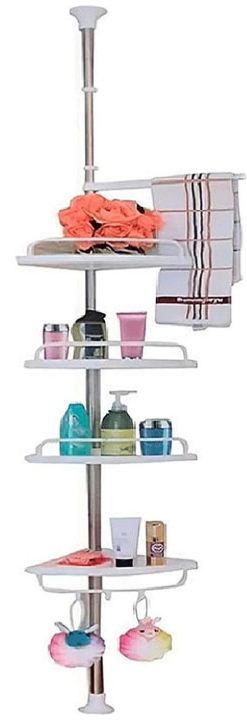 Organizador Esquinero Ducha Baño Multiuso 4 Pisos Ajustable-0