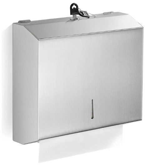 Dispensador Toalla Papel Interfoliada Acero Inoxidable-0