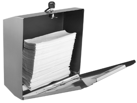 Dispensador Toalla Papel Interfoliada Acero Inoxidable-1