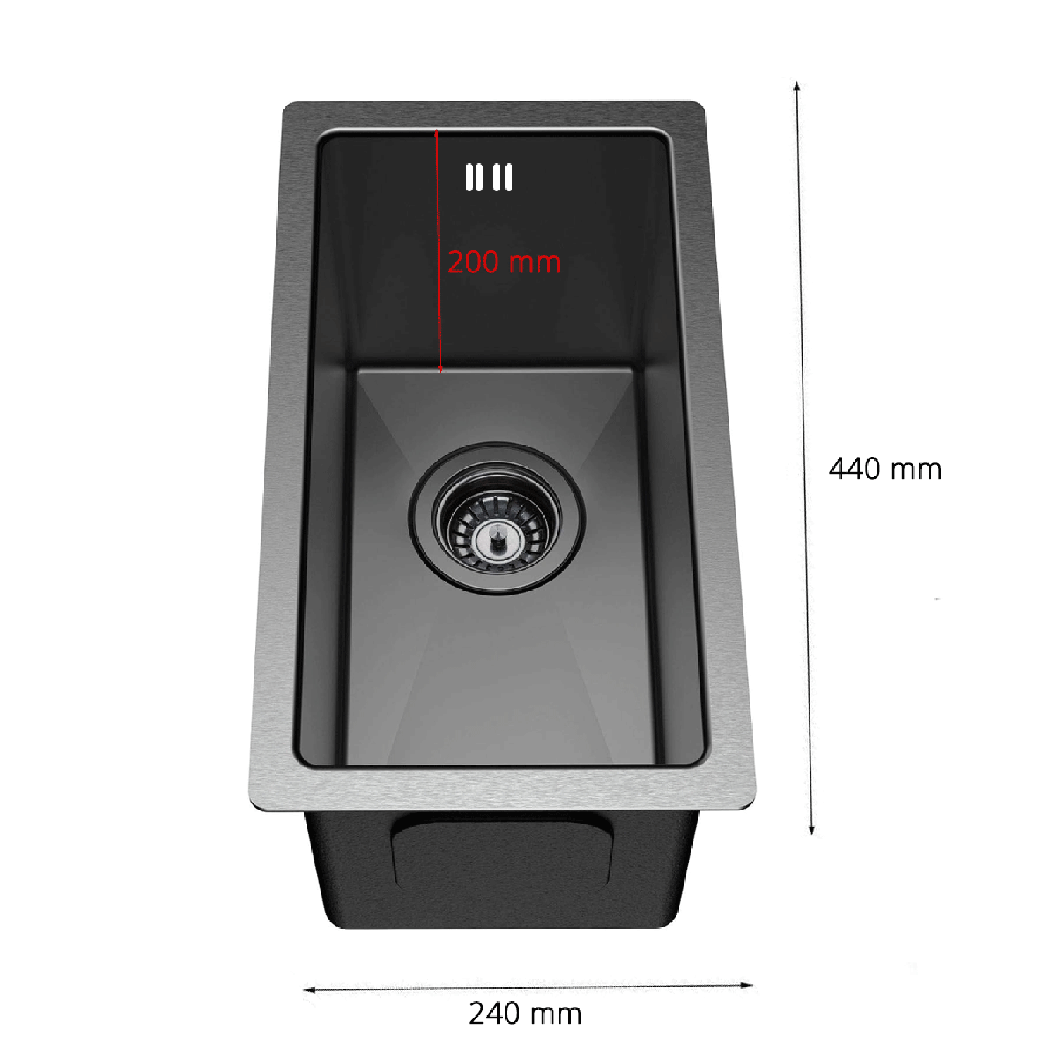 Lavaplatos 44x24 Sobre o Bajo Cubierta Alesandro Accesorios N-2