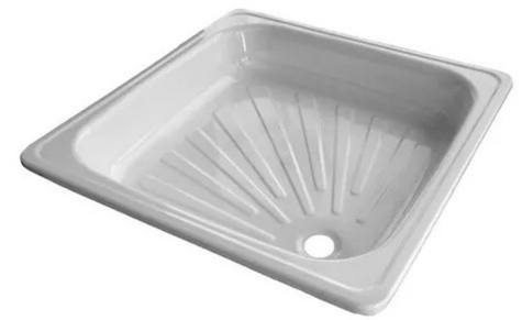 Receptaculo De Ducha Acero Esmaltado 70 X 70 Cm-1