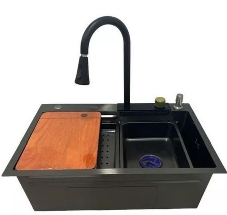 Lavaplatos Empotrado 68x45 Llave Cascada Tabla Luciano-0