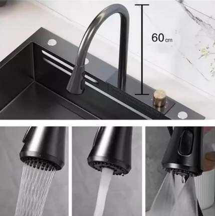 Lavaplatos Empotrado 68x45 Llave Cascada Tabla Luciano-2