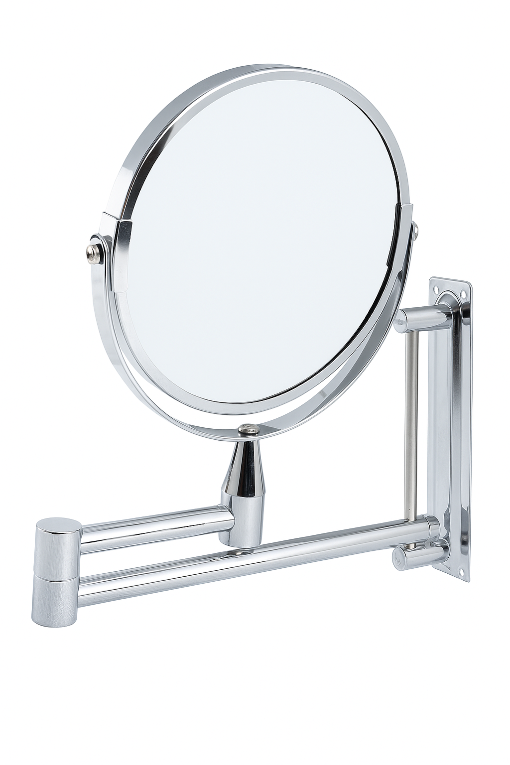 Espejo Redondo Doble Cara Con Aumento X3 Al Muro-1