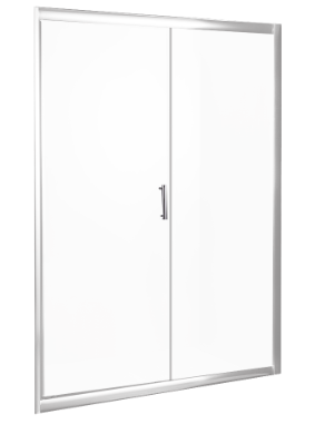 Mampara Ducha Corredera 140x185 Vidrio Templado-0