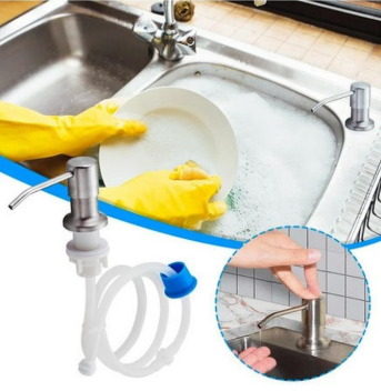 Dispensador De Jabón Para Lavaplatos Carga Continua Manguera-2