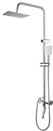 Columna Ducha Tina Teléfono 3 Funciones Full Accesorios-0