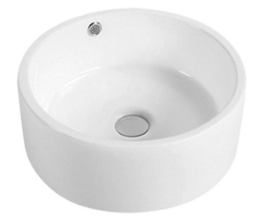 Lavamanos Sobrepuesto Redondo Rebalse Cecilia 425x425x170-0