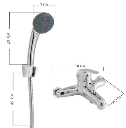Llave Monomando Ducha Colomba-0