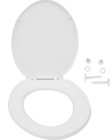 Asiento Y Tapa De Wc Blanca Colomba-0