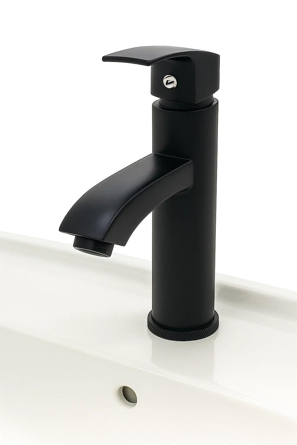 Vanitorio Madera Natural Victtorino – Lavamanos Cerámico + Monomando Negro-3