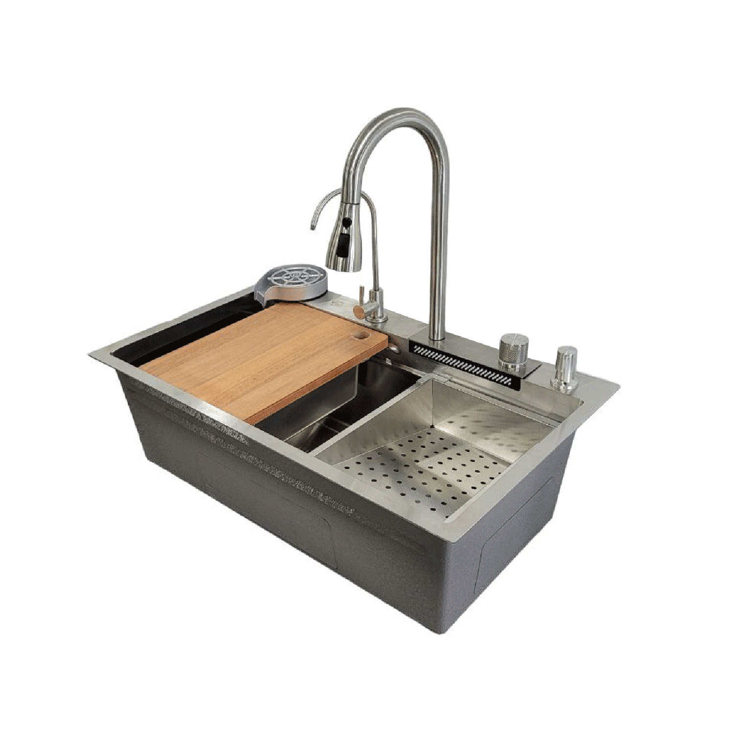 Lavaplatos Multifuncional Cascada Accesorios 75x45 Dante-6