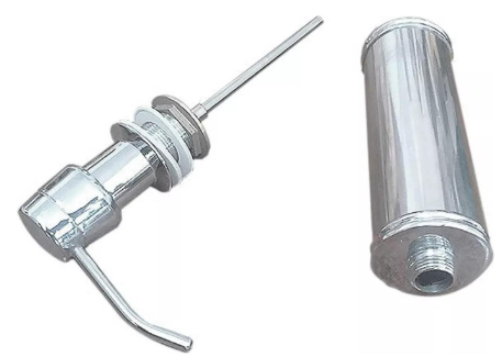 Dispensador De Jabón Para Lavaplatos Cuerpo Inoxidable 330ml.-1