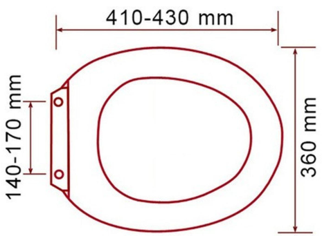 Asiento Tapa De Baño Wc Toscana Antibacterial-1