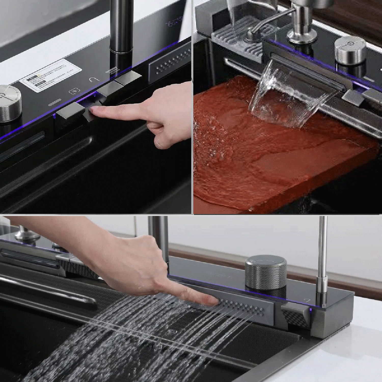 Lavaplatos Multifuncional Cascada Pro 75x45 Mateo-1