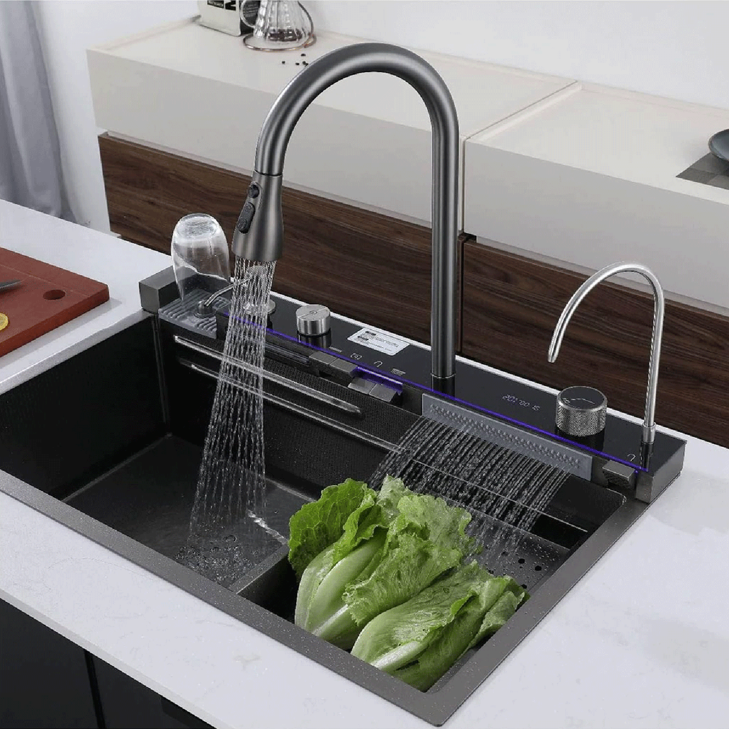 Lavaplatos Multifuncional Cascada Pro 75x45 Mateo-3