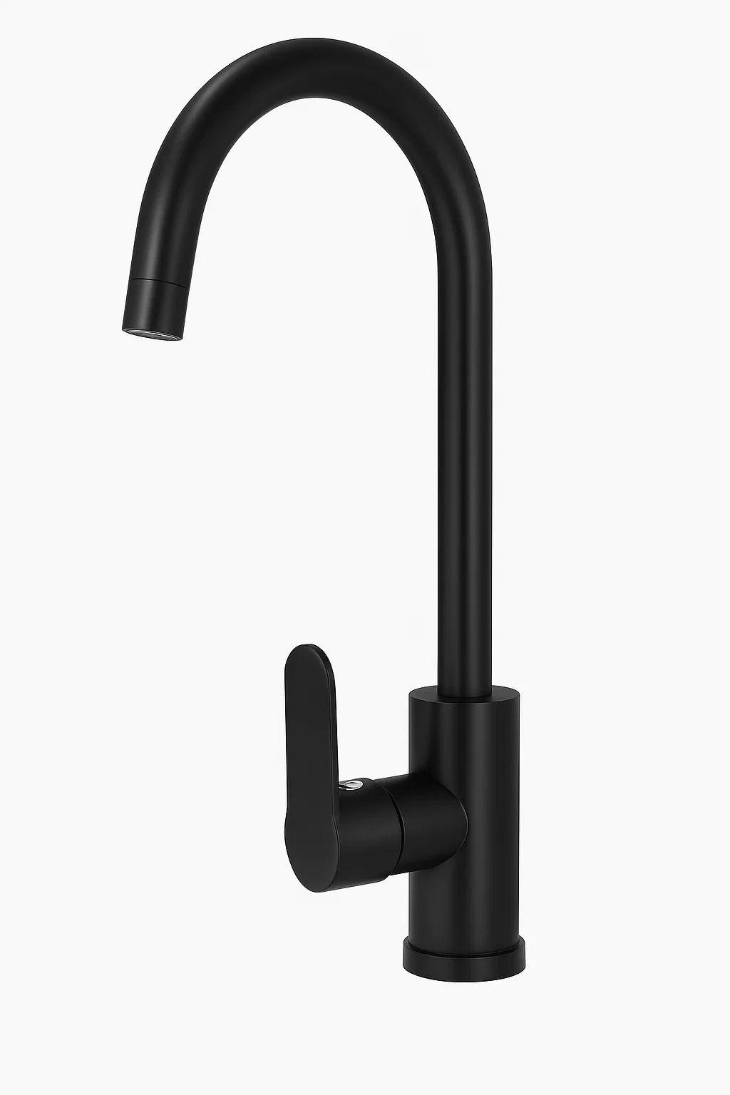 Grifería Monomando Negra Victtorino – Caño Alto Premium-2