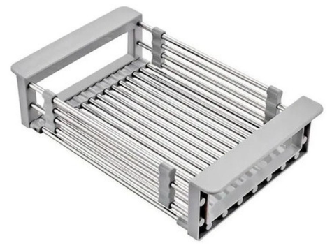 Cesta Canasto Extensible Lavaplatos Escurridor Rejilla-1