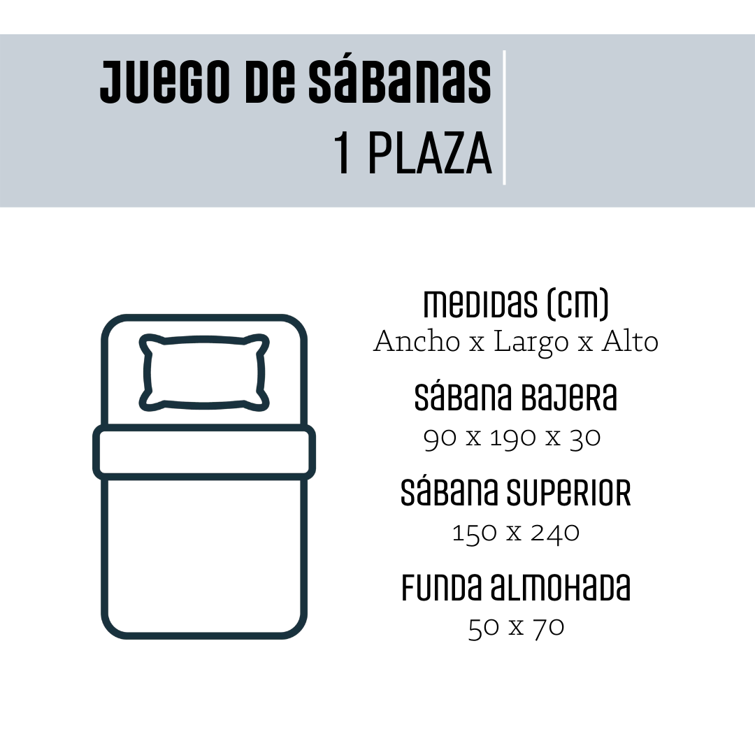 Juego de Sábanas Algodón Gris 300 Hilos 1 Plaza-5